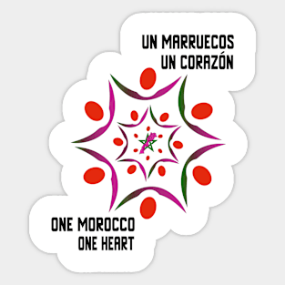 Proud Morocco Flag Gift Moroccan Lovers For Men's Women's Sticker